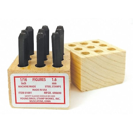 Hand Stamp Kit, Number Set MPN:01091