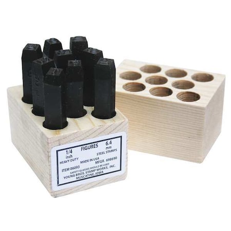 Hand Stamp Kit, Number Set MPN:01093
