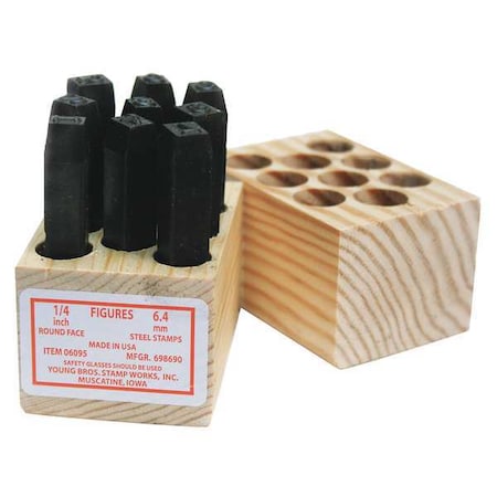 Hand Stamp Kit, Number Set MPN:05095
