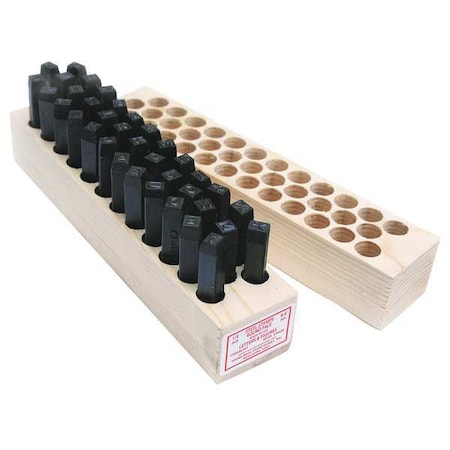 Hand Stamp Kit, Letter/Number Set MPN:05365