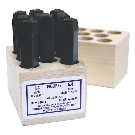 Hand Stamp Kit, Number Set MPN:07094