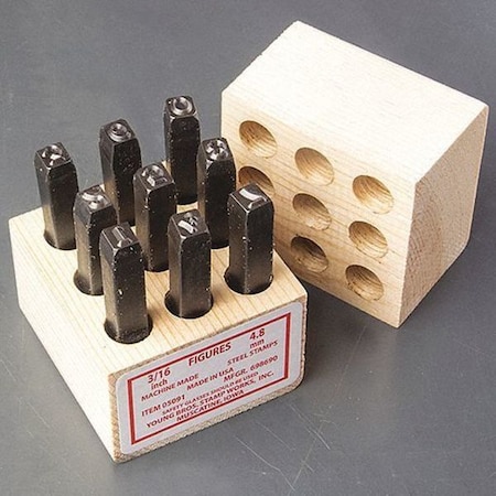Steel Stamps Set, 3-3/8