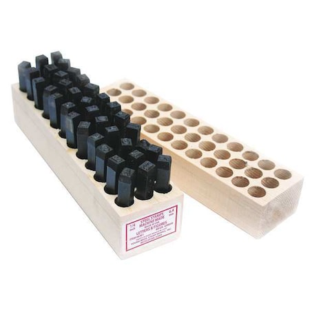 Hand Stamp Kit, Letter/Number Set MPN:09361
