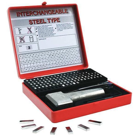 Steel Type Kit, Letter/Number/Symbol Set MPN:21129
