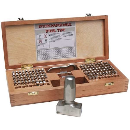 Steel Type Kit, Letter/Number/Symbol Set MPN:81069