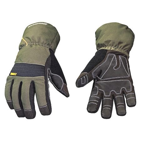 Cold Protection Gloves, Synthetic Leather Palm, 200g Thinsulate/Micro Fleece Lining, Black, L MPN:11-3460-60-L