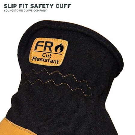 Mechanics Gloves, Aramid Palm, 2XL, Black/Tan MPN:12-3270-80-XXL