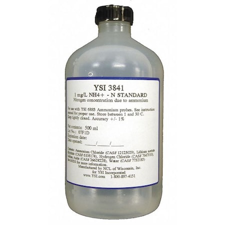 Cal Solution, Ammonium, 100 mg/L, 500 mL MPN:3843