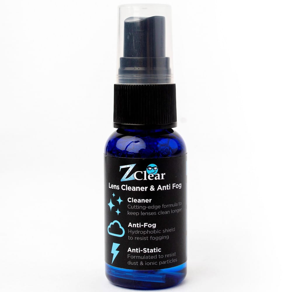 Z Clears' safe solution is the most favorable anti-fog spray for athletes or travelers who need a quick eyeglass cleaning on the go. The no-touch spray design makes cleaning glasses so simple anyone can do it. Each bottle can MPN:10002