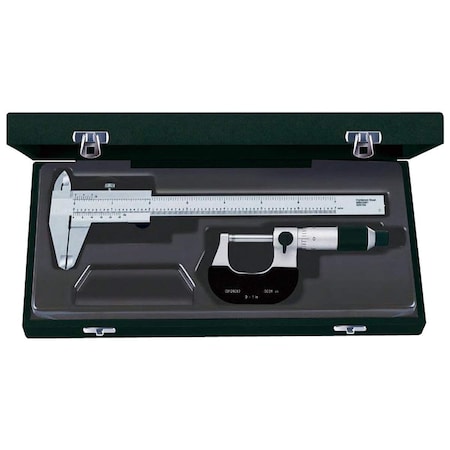 2 Piece Vernier Caliper & Micrometer Inspection Tool Kit MPN:4909-0002