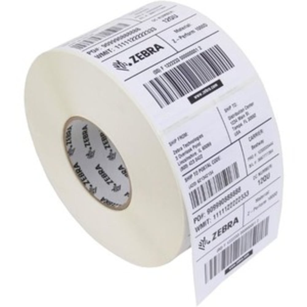 Zebra Tag Paper, U82585, 2 1/4in x 1in 3/8, Direct Thermal Zebra ZSelect 4000D, 7.5 mil, 1in Core MPN:10010054