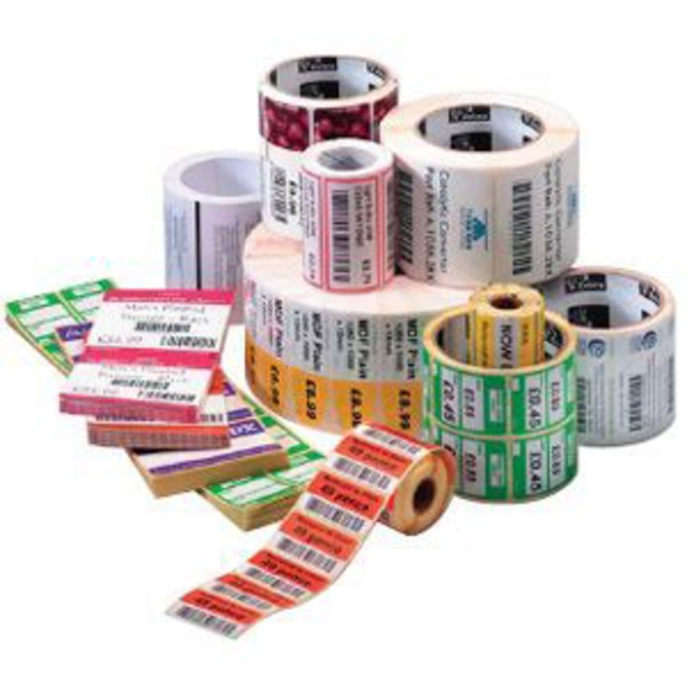 Zebra Tag Paper, U82587, 4in x 3in, Direct Thermal Zebra ZSelect 4000D, 7.5 mil, 1in Core MPN:10010056