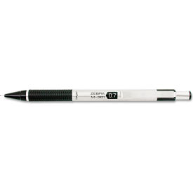 Zebra M-301 Mechanical Pencil 0.7 mm Stainless Steel w/Black Accents Barrel 54310