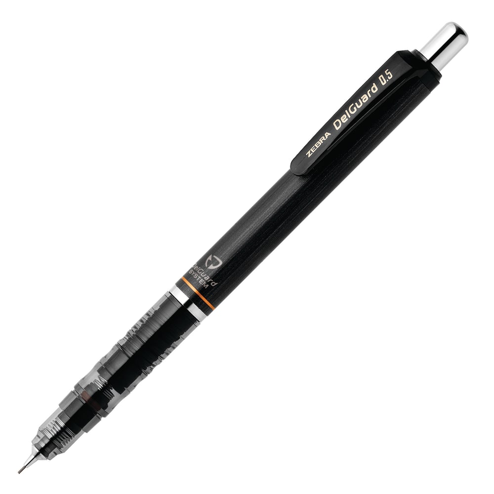 Zebra Pen Delguard Mechanical Pencil, 0.5 mm, Black Barrel MPN:58611