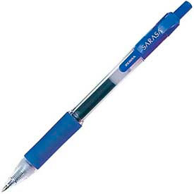Zebra Sarasa Gel Retractable Pen Fine 0.5mm Blue Ink Dozen 46720