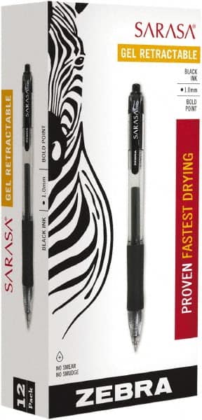 Roller Ball Pen: Conical Tip, Black Ink MPN:46610