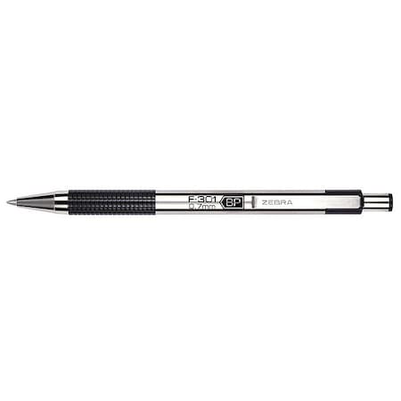 Pen, Ballpnt, F-301, Rt, 0.7, Bk, PK12 MPN:27110