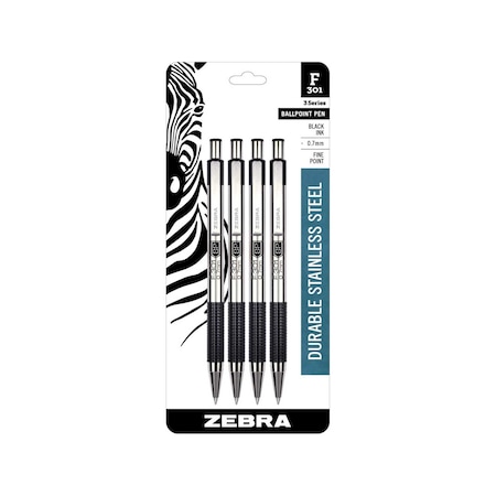 F-301 Retractable Ballpoint 0.7mm Black MPN:27114