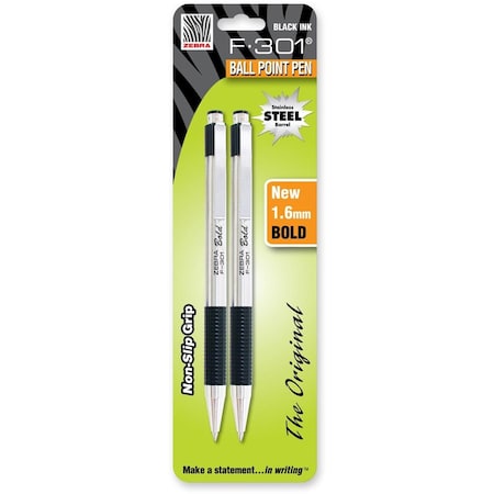 F-301 Bold Retractable Ballpoint 1.6mm B MPN:27312