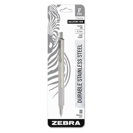 Ballpoint Pen, Retractable, Fine, Black MPN:29411