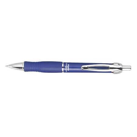Sarasa Dry X10 Gel Pen, Retractable, Medium 0.7 mm, Blue Ink, Blue/Silver Barrel, PK12 MPN:42620