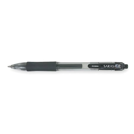 Retractable Gel Pen, Medium 0.7 mm, Black PK12 MPN:46810