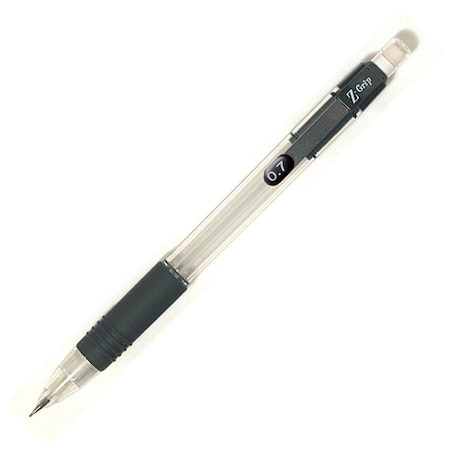 Zebra Pen Z-Grip Mechanical Pencil - 0.7 mm Lead Diameter - Refillable - Clear, Assorted Barrel - 5-/ Set MPN:52405