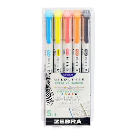 Mildliner Double Ended Highlighter Refresh Asst 5 Pack MPN:78505