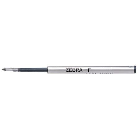 Zebra Pen STEEL 7 Series F Refill Medium Point Ballpoint - Medium Point - Black Ink - 2-/ Pack MPN:85412