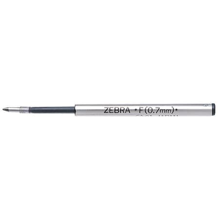 Zebra Pen STEEL 7 Series F Refill Fine Point Ballpoint - Fine Point - Black Ink, PK2 MPN:85512