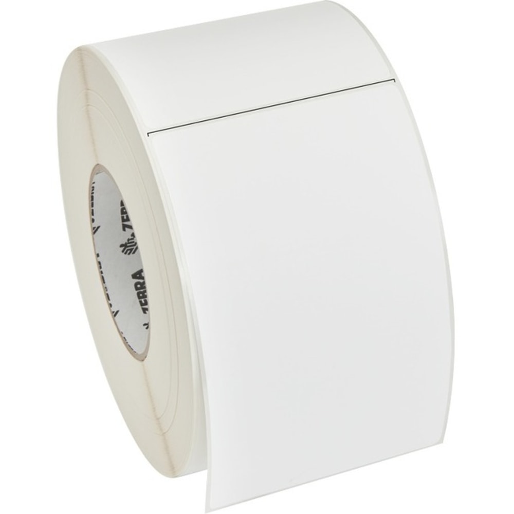 Zebra Z-Perform 2000D - Paper - permanent acrylic adhesive - coated - perforated - bright white - 4 in x 6.5 in 3600 label(s) (4 roll(s) x 900) labels MPN:10000289
