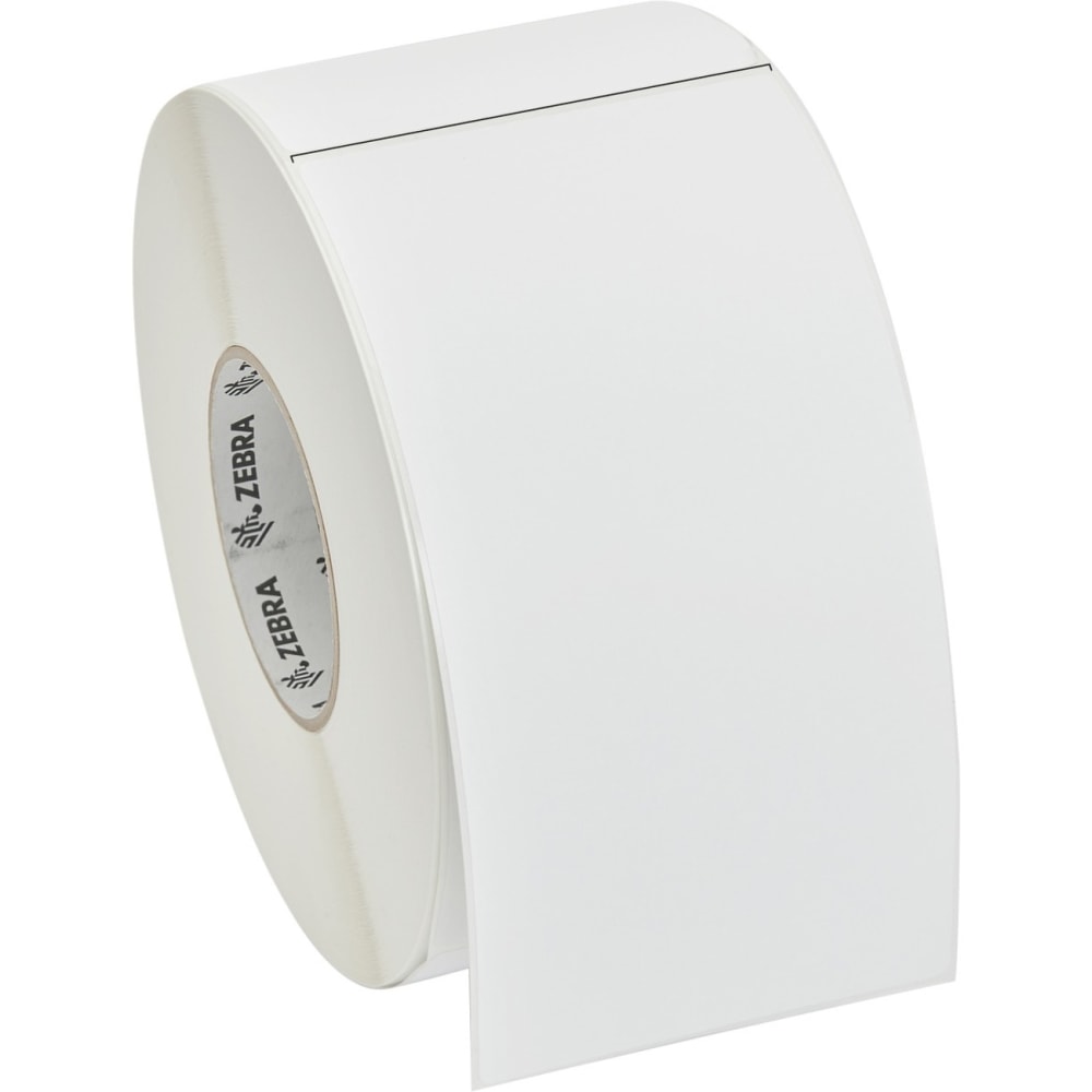 Zebra Z-Perform 2000T - Paper - smooth - permanent acrylic adhesive - coated - perforated - bright white - 10014013 MPN:10014013