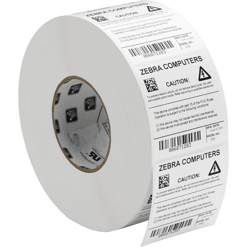 Zebra Z-Ultimate 3000T Thermal Transfer Labels, 4in x 6in, White, 460 Per Roll, Case of 4 Rolls MPN:18941
