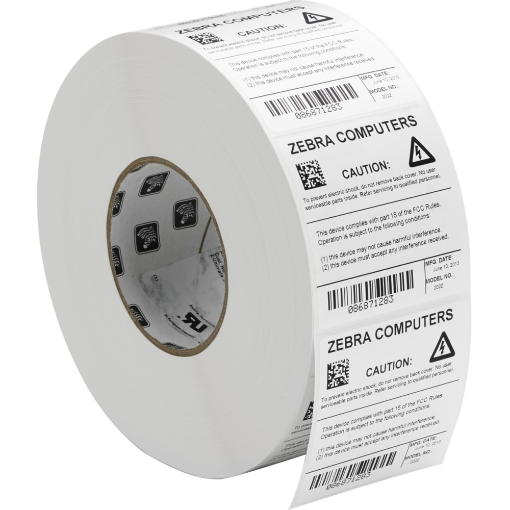 Zebra Z-Ultimate 3000T Thermal Transfer Labels, 4in x 6in, White, 960 Per Roll, Case Of 4 Rolls MPN:10002628