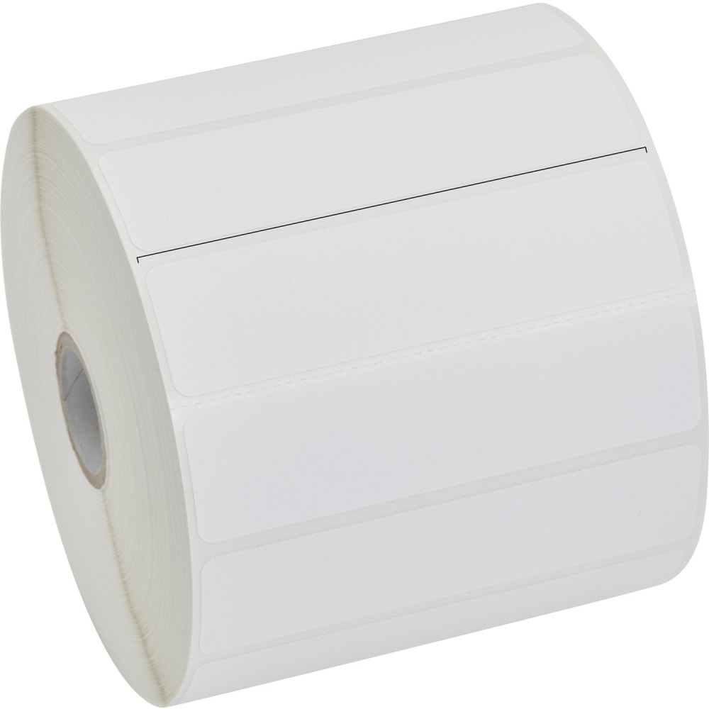 Zebra Z-Perform 2000D Thermal Label - 4inx 1in - Permanent Adhesive - Direct Thermal - White - Paper, Acrylic - 2340 / Roll - Perforated - 6 Roll MPN:10015783