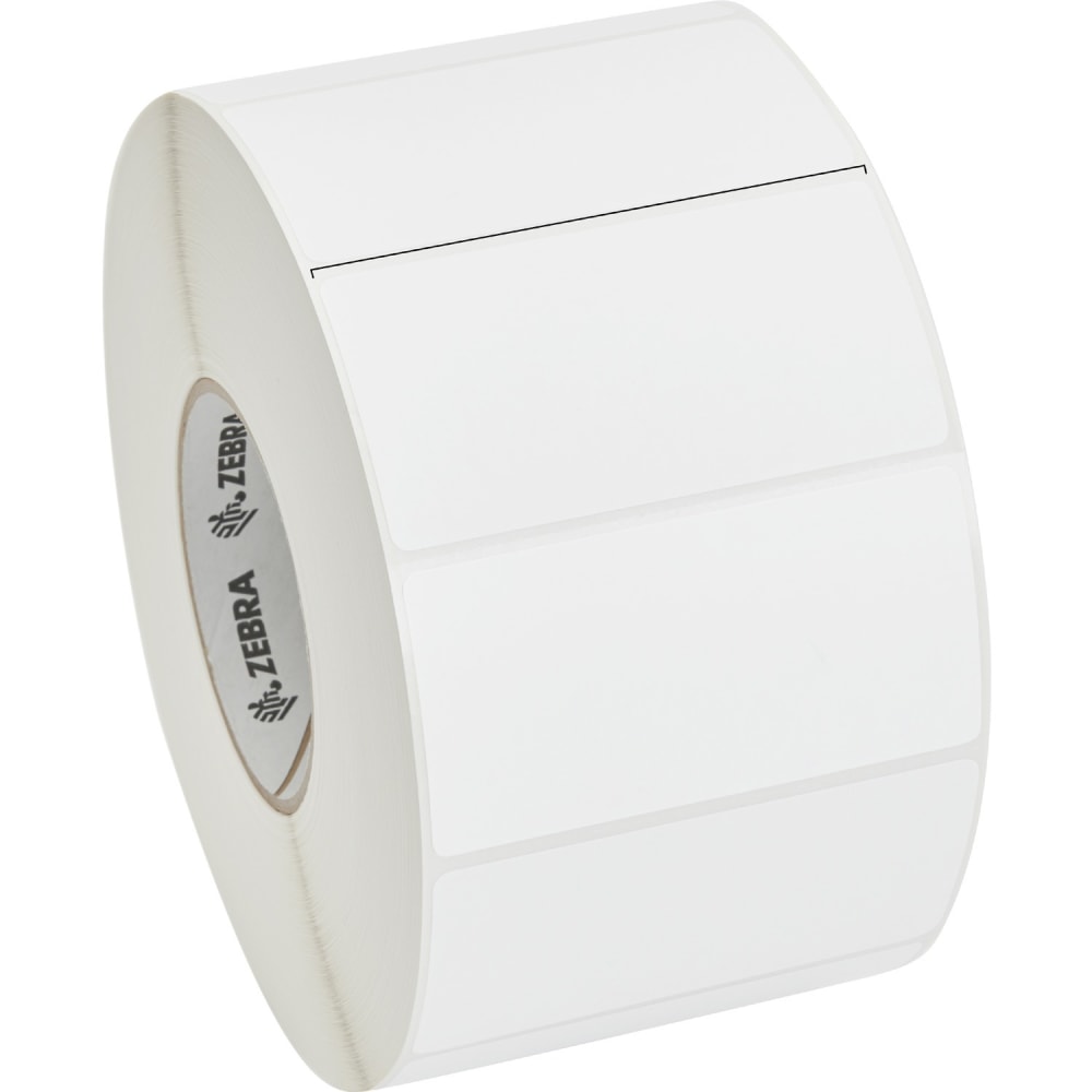 Zebra Z-Ultimate 4000T High-Tack White - 4inx 2in - Permanent Adhesive - Rectangle - Thermal Transfer - 10023060 MPN:10023060