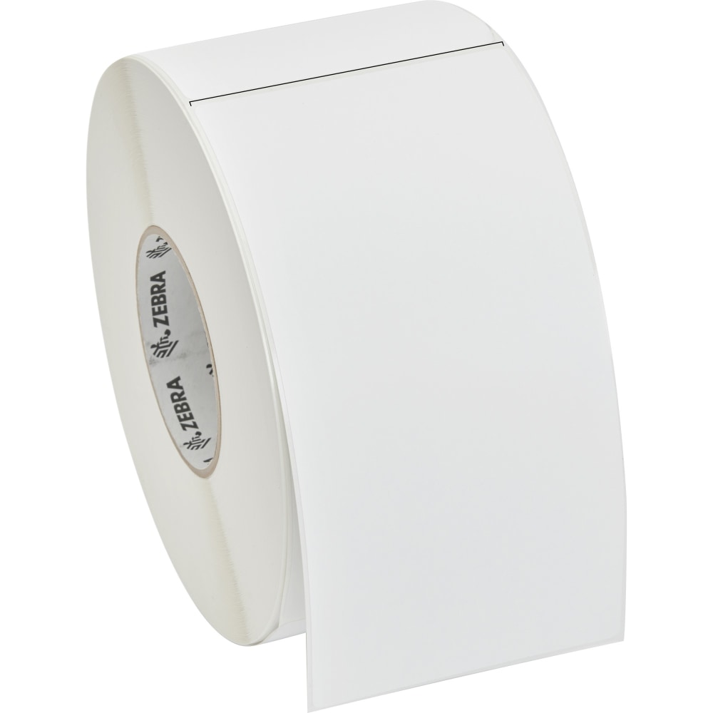Zebra Z-Perform 1000D Multipurpose Label - 4inx 8in - Permanent Adhesive - Rectangle - Direct Thermal - Bright White - Paper - 750 / Roll - 4 Roll MPN:10023701