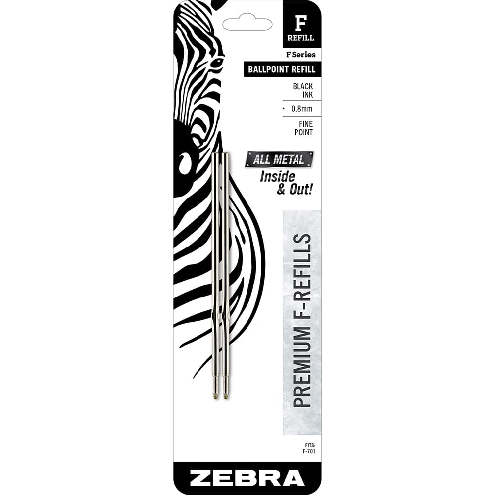 Pens & Pencils; Type: Ball Point Pen Refill ; Tip Type: 0.7 mm ; Color: Black ; UNSPSC Code: 44121704 MPN:89112 - Pkg Qty 2