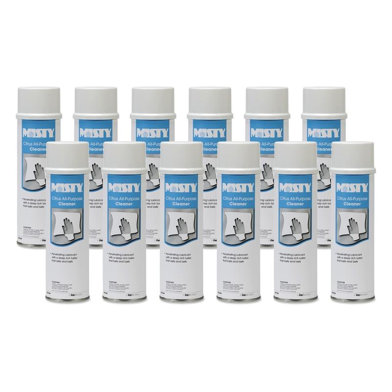 Misty Citrus All-Purpose Cleaner Foam Spray, Citrus Scent, 19 Oz Bottle, Case Of 12 MPN:1001583