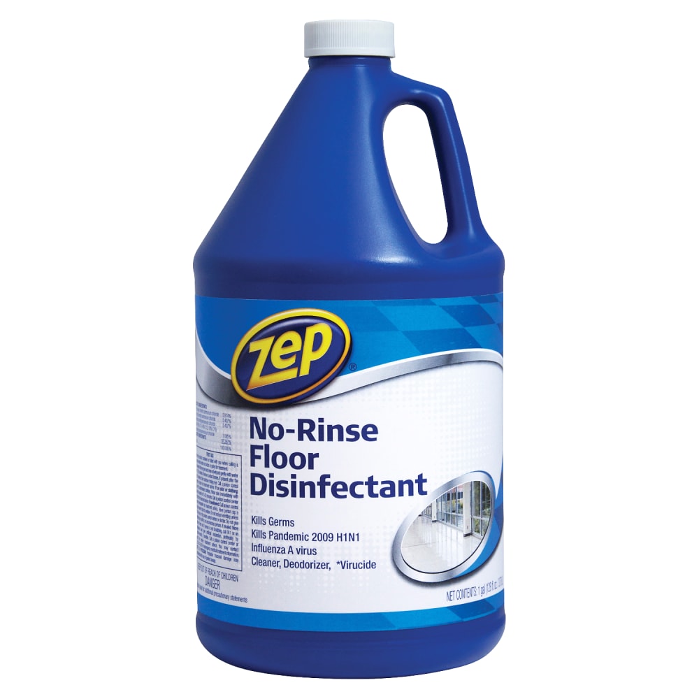 Zep Commercial No-Rinse Floor Disinfectant, 128 Oz Bottle MPN:1041697