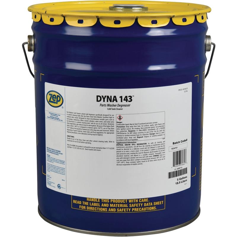Zep Professional DYNA 143 Solvent Cleaner For Parts, 5-Gallon Pail MPN:36635