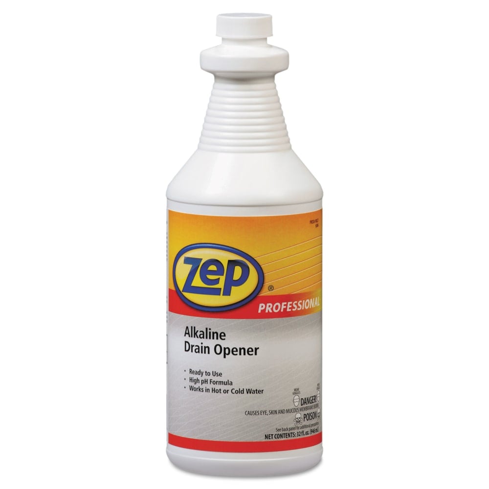 Zep Professional Alkaline Drain Opener Quart Bottle MPN:1041423