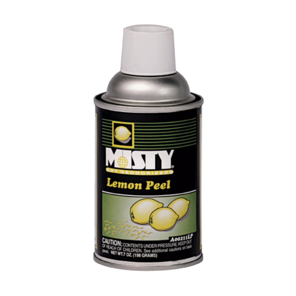MISTY Metered Dispenser Refill Lemon Peel Deodorizer, Lemon, Carton Of 12 MPN:1001744