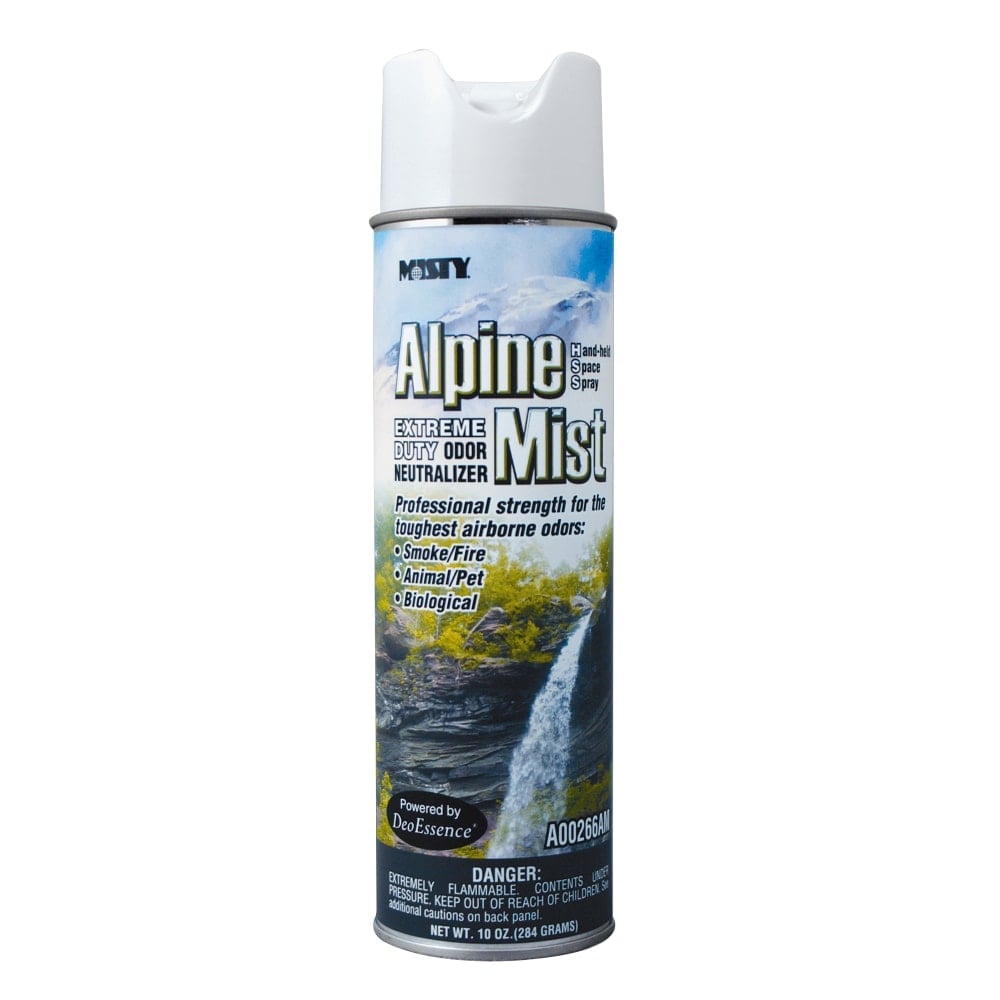 MISTY Alpine Mist Extreme Odor Neutralizer - Spray - 10 fl oz (0.3 quart) - Ozone-safe - 12 / Carton MPN:1039394