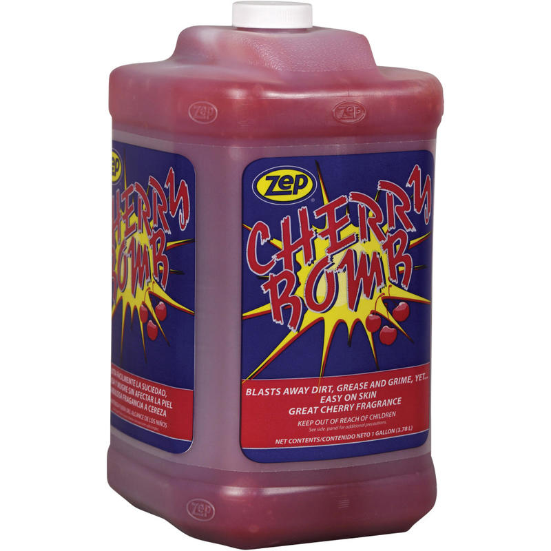 Zep Professional Cherry Bomb Heavy-Duty Liquid Hand Cleaner With Pumice, Cherry Fragrance, 1 Gallon, Pack Of 4 Jugs MPN:95124