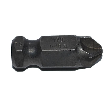 Power Bit, Hex Shank, Single End, PK5 MPN:TS170-1/4R-5PK