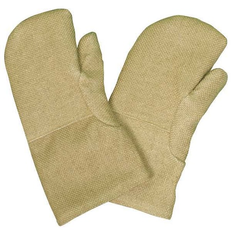 ZetexPlus 200 Heat Resistant Mittens, ZetexPlus® Highly Texturized Fiberglass, Gauntlet Cuff Tan MPN:2100038