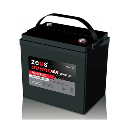 224AH 6V DEEP CYCLE SEALED LEAD ACID BATTERY MPN:PC6-224-GC2