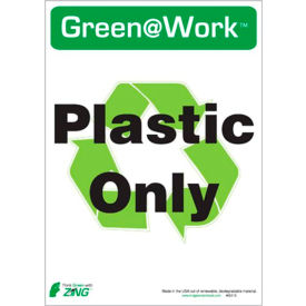 Zing Eco Label Recycle Plastic Only 5
