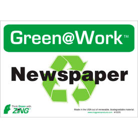 Zing Eco Label Recycle Newspaper 10